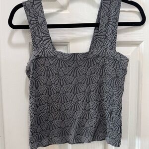 Gray Textured Women's Top